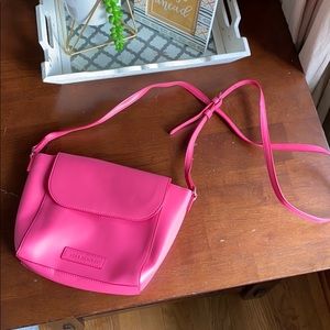 Pink Vera Bradley leather crossbody